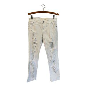 Hidden Jeans Ripped White Size 25 Women's Distressed Boyfriend
